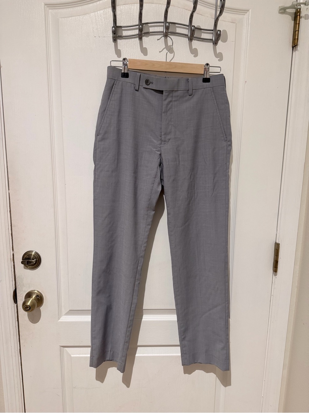 Calvin Klein Light Gray Men's Dress Pants - Slim Tailored